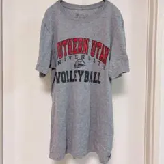 ラッセルアスレティック 半袖 Tシャツ プリント S 灰 綿 デート　カレッジ