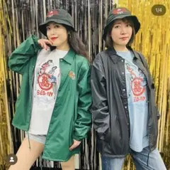 GUMMYXベッド・インナイロン・コーチジャケット ベージュ