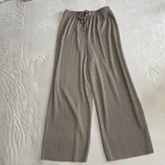 ストライプ ワイドパンツ