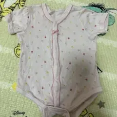 ピンクドット柄ロンパース 70cm