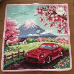 【新品】FEILER 富士山 桜 タオルハンカチ 約25cm