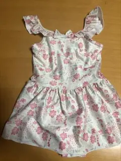 BREEZE / アプレレクール系 花柄ワンピース水着 130