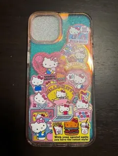 iphone 13,14 ケース　hello kitty sansiro