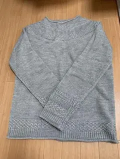 COMME CA MEN グレー ニットセーター