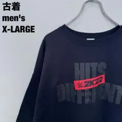 Hanes ヘインズ スウェット WWE ビッグサイズ　ブラック XL 古着