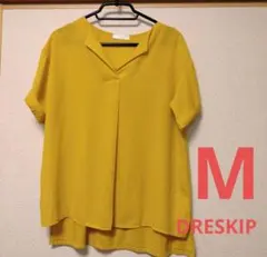 DRESKIP 半袖ブラウス イエロー Mサイズのサムネイル