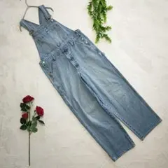 WORKER'S PARADISE【M】ライトブルー デニムオーバーオール