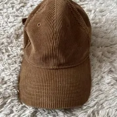ブラウン コーデュロイ ベースボールキャップ