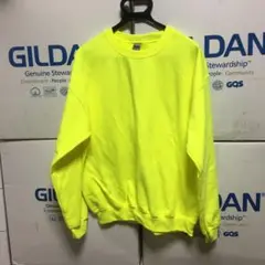 GILDANギルダン☆トレーナー☆セーフティグリーン☆ネオンイエロー☆XLサイズ