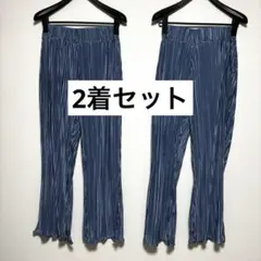2着セット♡美品♡Lutque フレア　プリーツ　パンツ　セット　まとめ売り　M