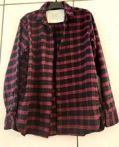 無印良品　レディースチェックネルシャツ　Ｍ～L　　MUJI