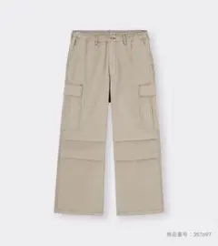 GU デニムスーパーワイドカーゴパンツ+OS(米国仕様) XS