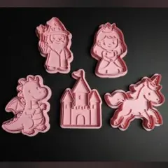 ファンタジー クッキー型 5種セット 製菓用 おとぎ話 お姫さまのサムネイル
