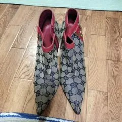 GUCCI GGキャンバス ブーティ パンプス 37Cのサムネイル