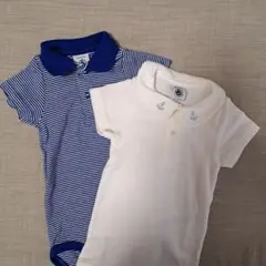 Petit Bateauロンパース2点セット 6m