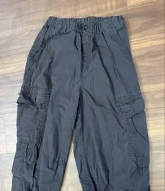 UNIQLO キッズ カーゴパンツ ブラック 150