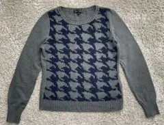 Reflect ニット セーター Uネックセーター 千鳥柄