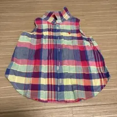 Ralph Lauren チェック柄 ノースリーブシャツ