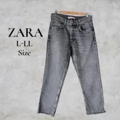 ZARA デニムパンツ L-LL グレー
