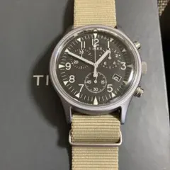 廃盤TIMEX chronograph アルミニウムクロノミリタリー電池交換済みのサムネイル