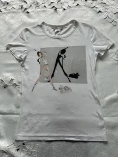 CELINE セリーヌ イラストプリント Tシャツ ホワイトのサムネイル