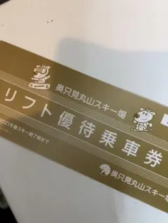 奥只見丸山スキー場 リフト券 招待券 奥只見丸山スキー場 リフト優待券 2025 チケット 施設利用券【公式
