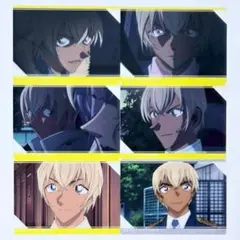 安室透6種セット　場面写トレーディングクリアカードVol.3　コナンプラザ