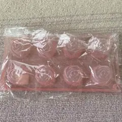 バラ型 シリコンモールド 8個取り ピンク　薔薇のサムネイル