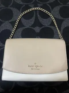 kate spade ショルダーバッグ ベージュ ホワイト