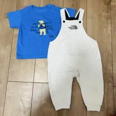 THE NORTH FACE Tシャツとオーバーオールセット
