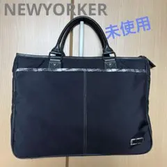 【NEWYORKER】ビジネスバッグ　新品未使用　チェック NEWYORKER】ビジネスバッグ 新品未使用 チェック - メルカリ