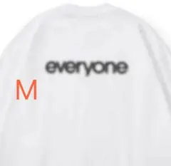 everyone ぼかし logo 前橋限定 Tシャツ L/S XL ホワイト everyone 前橋限定 ロンT【サイズM】 - メルカリ