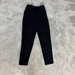 GLOBAL WORK ネイビー パンツ XS 細身　伸縮素材