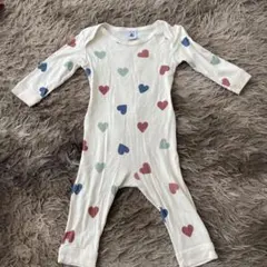 PETIT BATEAU ハート柄ロンパース 12m/74cm