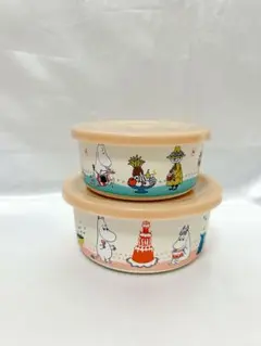 ムーミン　プラ保存容器　KALDI クッキー空き容器のサムネイル