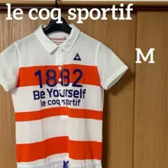 ルコックスポルティフ　ゴルフ　ワンピース　M 白　赤