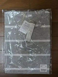 新品 ボーダー Tシャツ グレー×ホワイト Mサイズのサムネイル