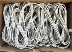 【新品未使用】電話線 モジュラーケーブル 2m 40本セット　6極2芯