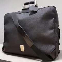 未使用級】Dunhill ダンヒル　ブリーフケース　ショルダー　ビジネス2WAY dunhill（ダンヒル） dunhill 2WAY ビジネスバッグ ナイロン×レザー 黒