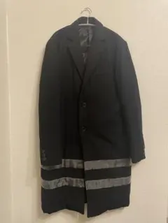 COMME CA ISM ブラック チェスターコート ロングコート