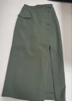 SNIDEL グリーン タイトラップスカート