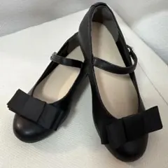 ユナイッテドアローズ　キッズ　フォーマルシューズ　黒　18cm