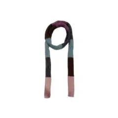 バイカラーニット細マフラー