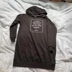 lovetoxic フード付きパーカー　ワンピース　140 黒