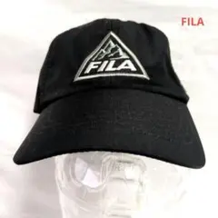 【FILA ・フィラ】帽子 キャップ 目出し帽 ブラック ロゴ刺繍 フリーサイズのサムネイル