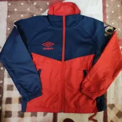 umbro ジッパージャケット ネイビー/レッド