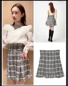 snidel ツイードスカショーパン 0 即日発送