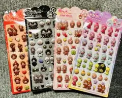 立体 ３Ｄ シール 4枚セット