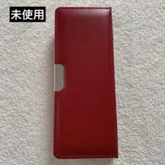 【未使用】筆箱 片面開き マグネット式 赤系