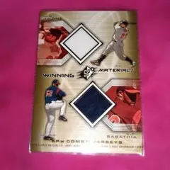 【希少】Jim Thome / C.C. Sabathia　 ジャージーカード